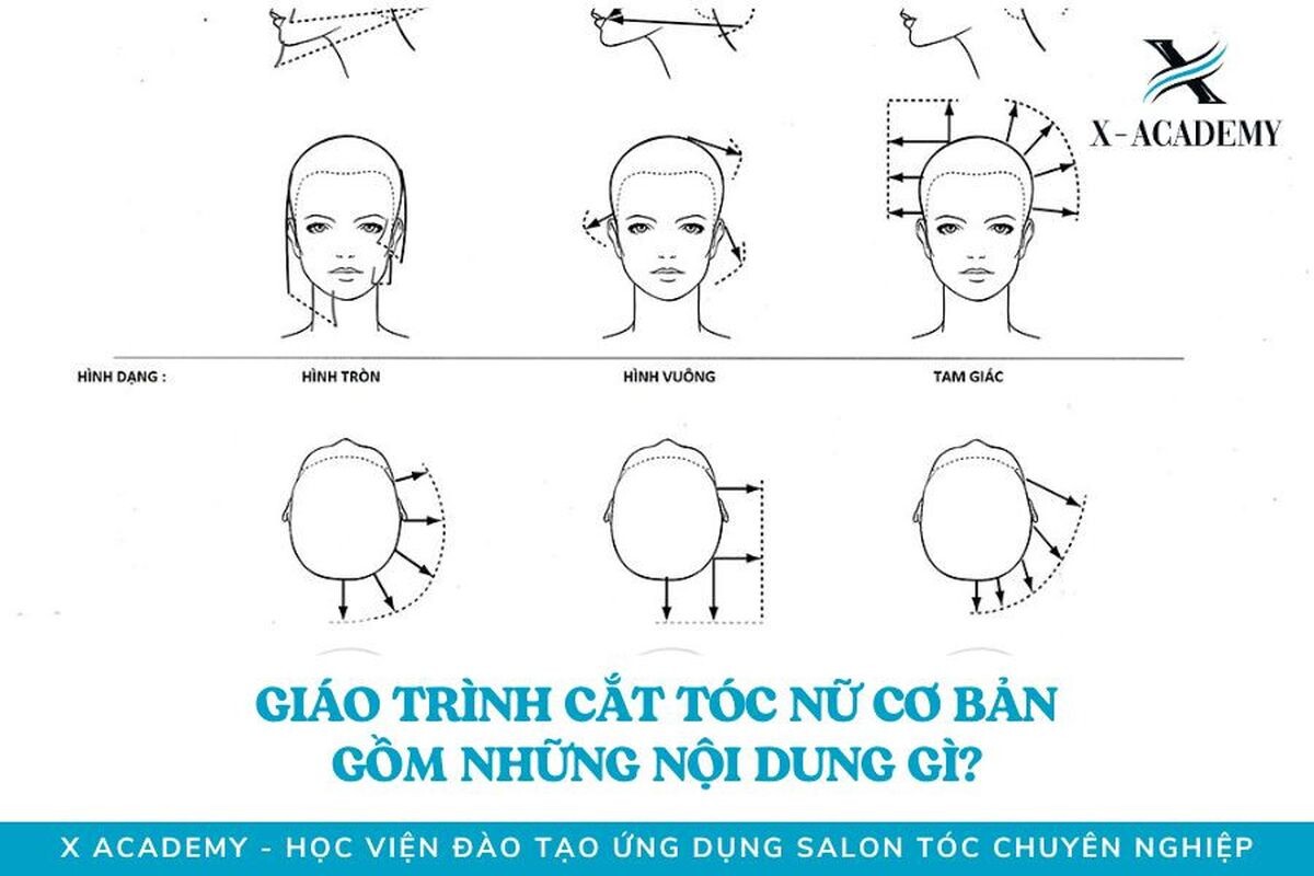 Giáo trình cắt tóc nữ cơ bản gồm những gì?