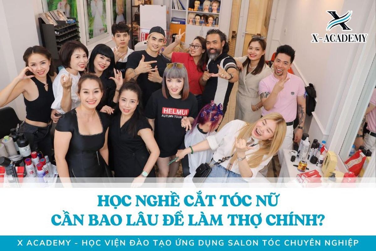 Học nghề cắt tóc nữ mất bao lâu thì làm thợ chính?