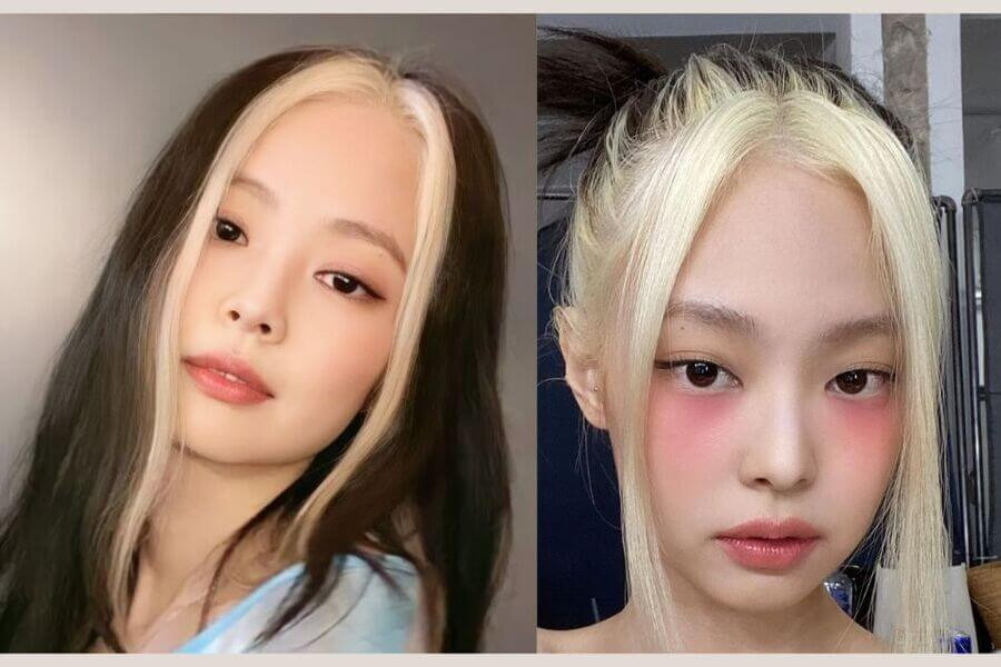 Nhuộm highlight tóc mái