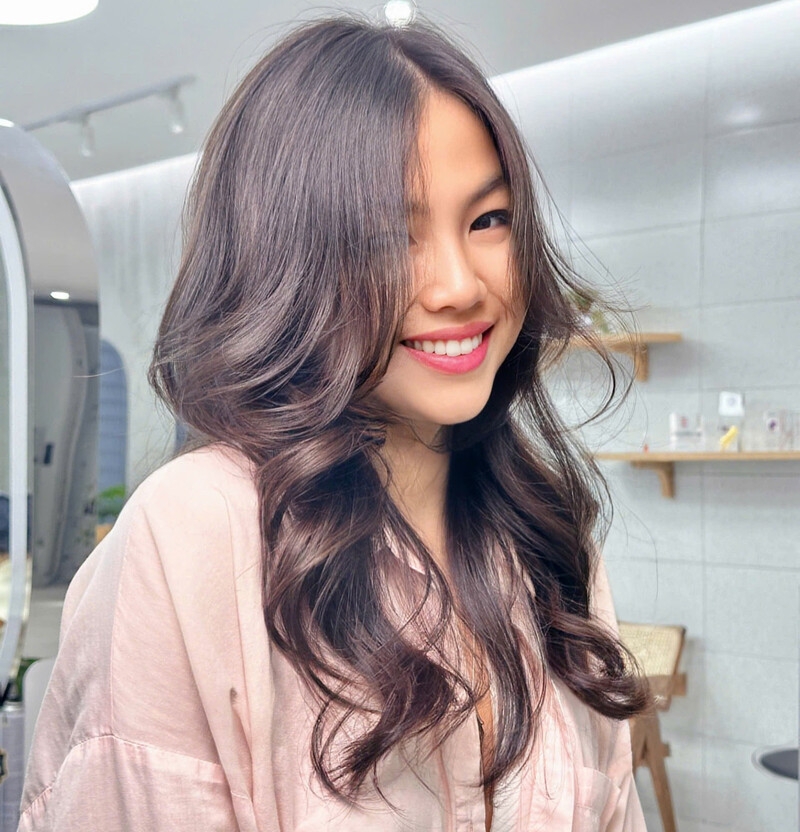 Màu tóc trầm cho nữ