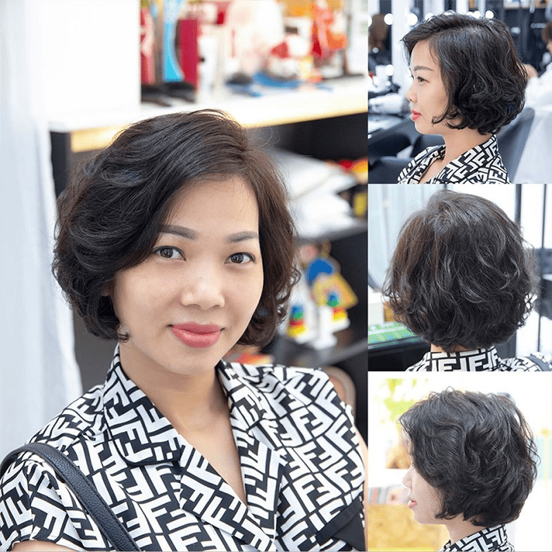 Cắt tóc ngắn nữ trung niên