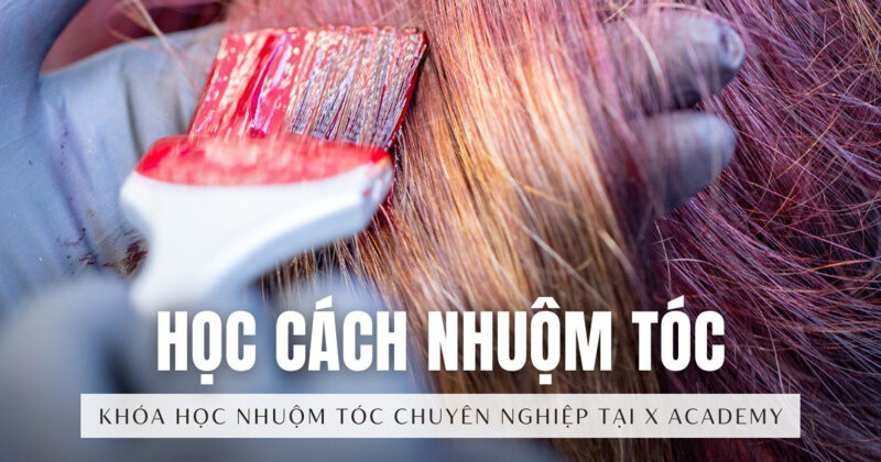học cách nhuộm tóc