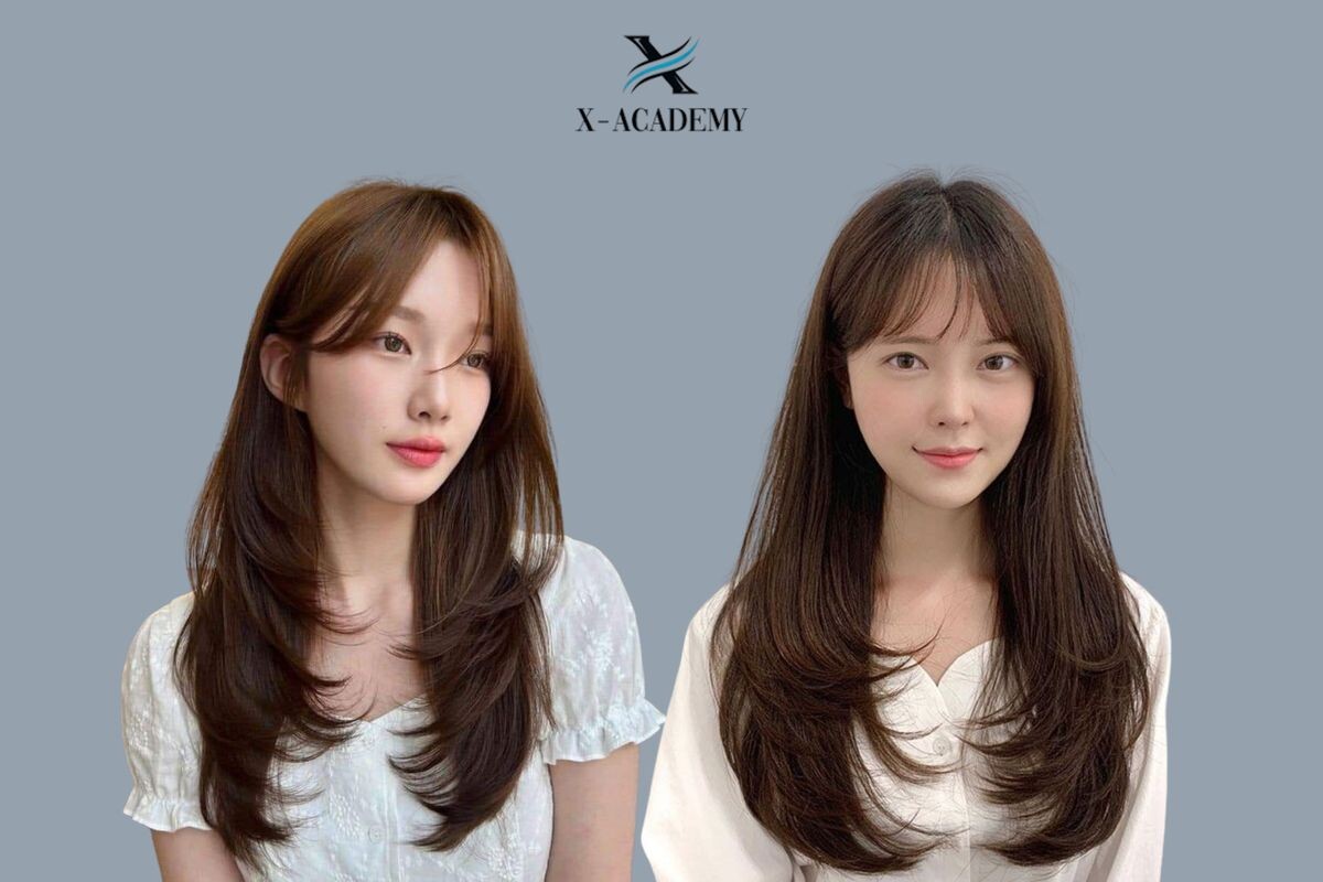 Tóc layer nữ dài không uốn