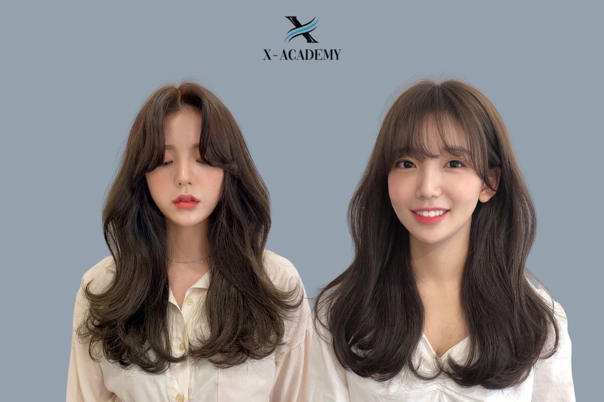 Tóc layer dài uốn đuôi chữ C