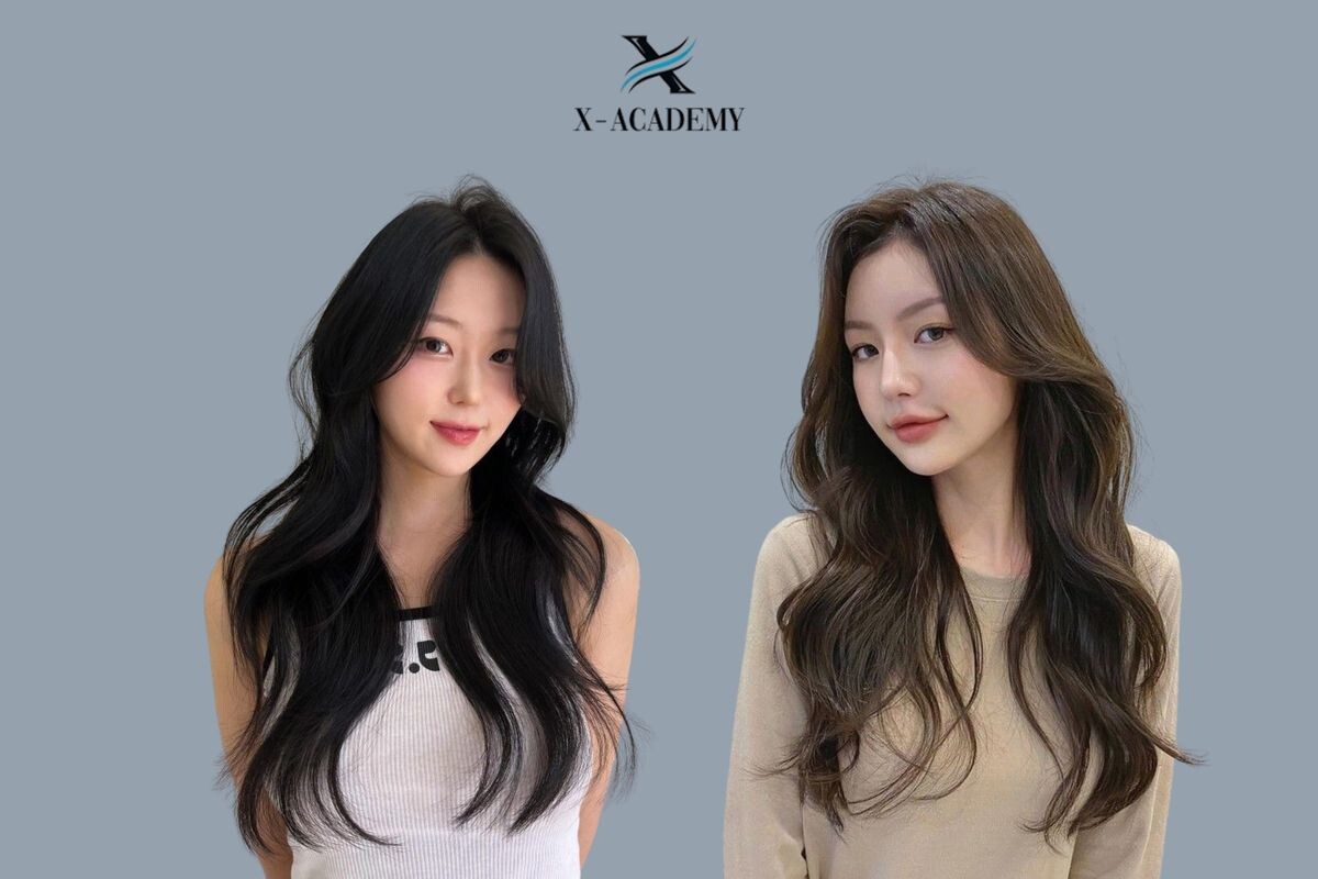 Tóc layer nữ dài uốn nhẹ