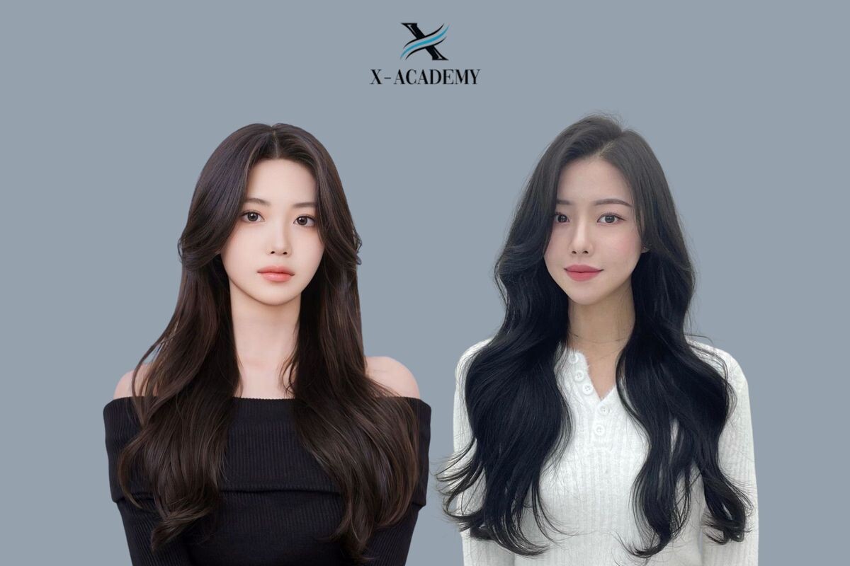 Tóc layer nữ dài xoăn nhẹ