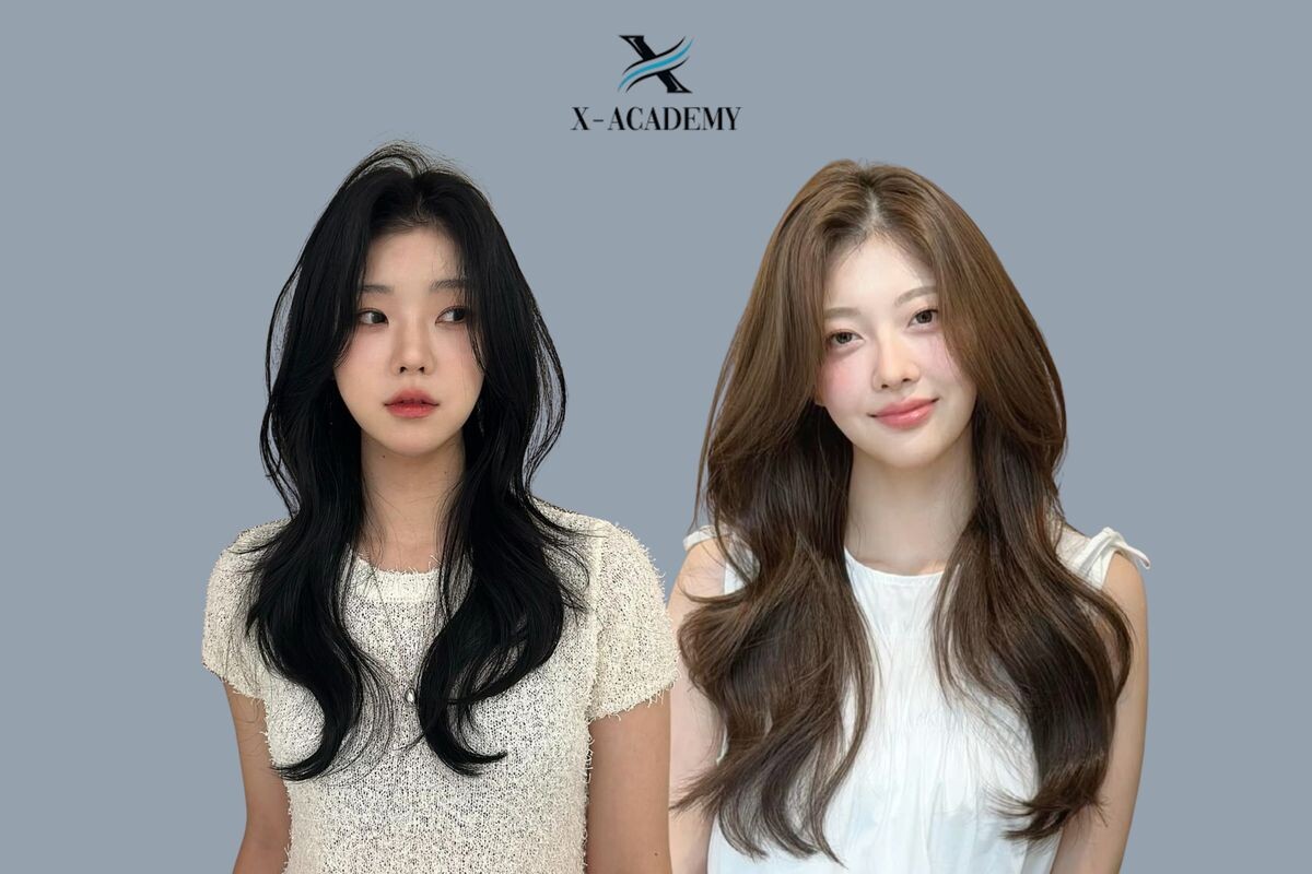 Tóc uốn gợn sóng mái bay