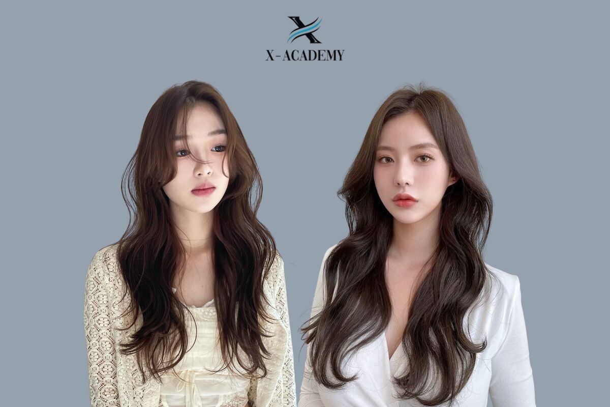 Tóc uốn gợn sóng cho mặt kim cương