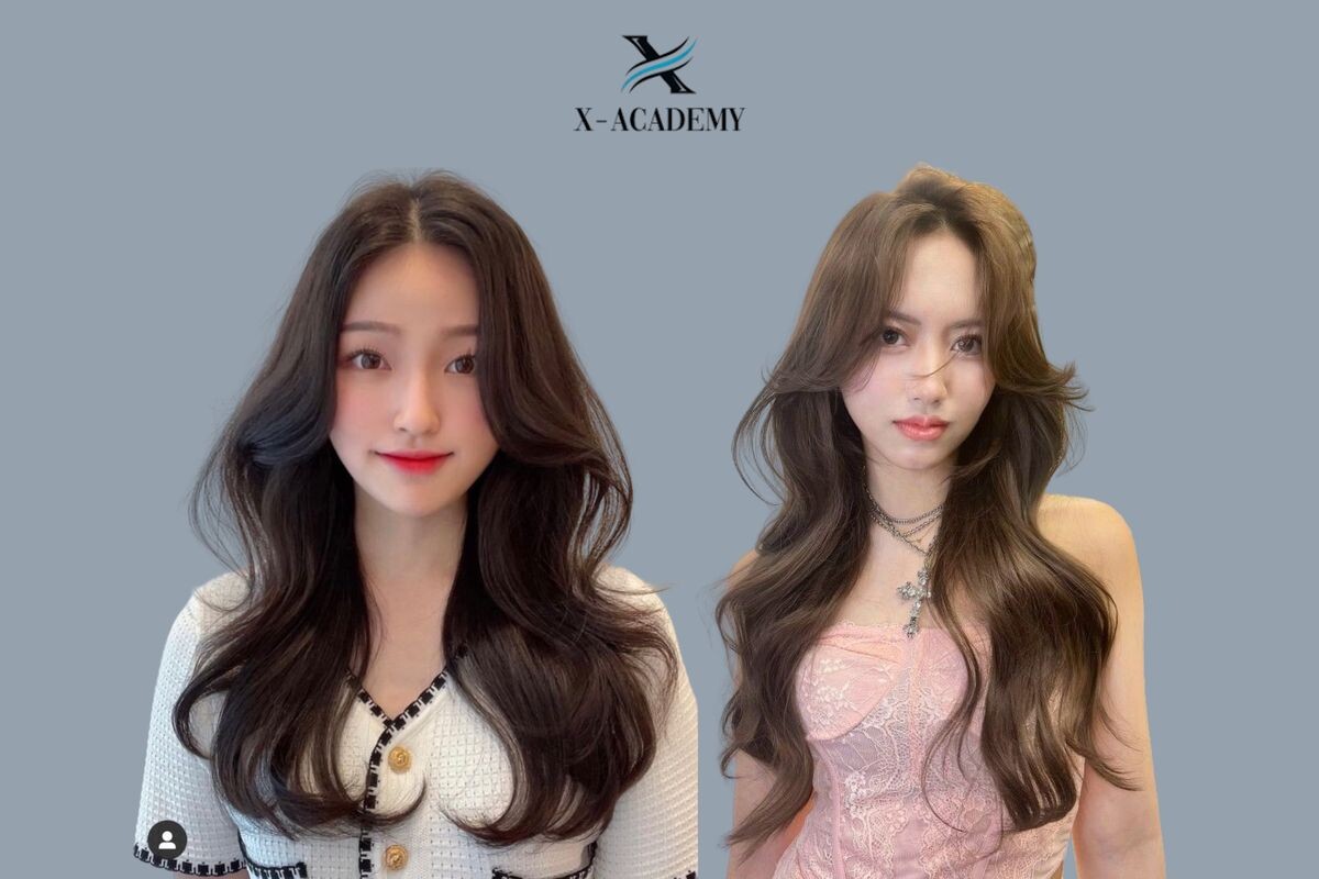 Tóc uốn gợn sóng ngang lưng