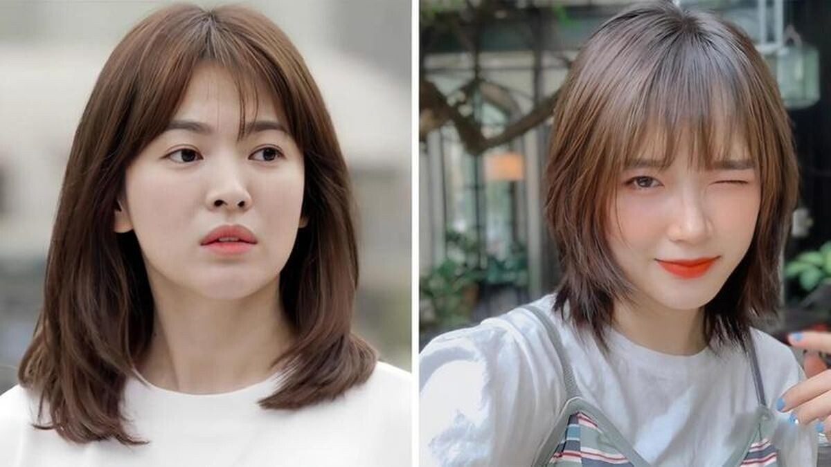 Tóc tém tỉa layer mái thưa