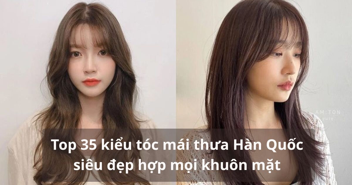 Tóc mái thưa Hàn Quốc