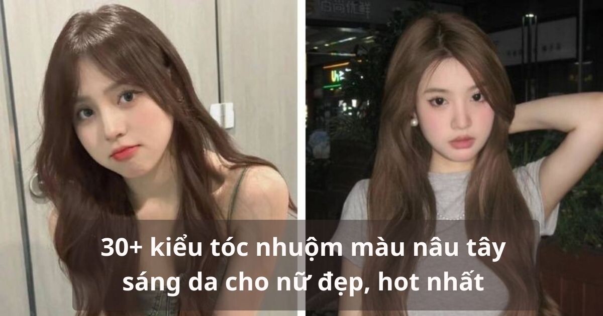 Tóc nâu tây sáng