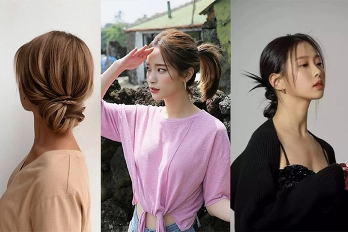Tóc ngắn cá tính nữ buộc