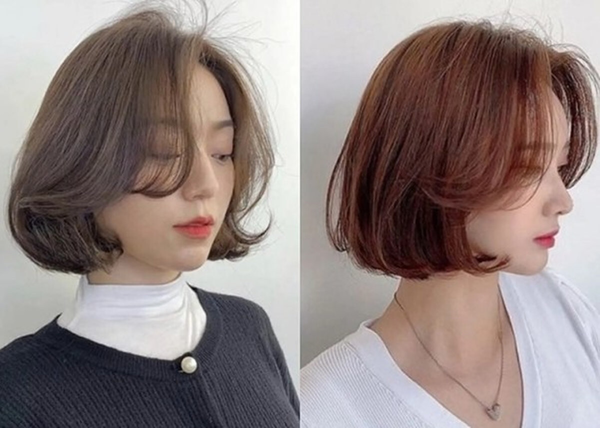 Tóc ngắn cá tính uốn cụp