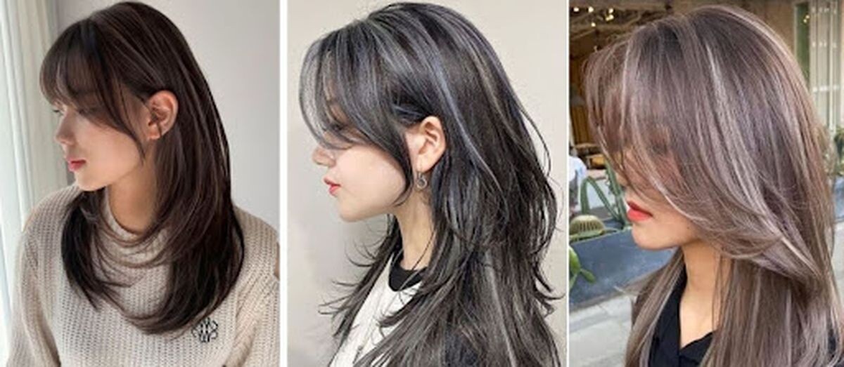 cắt tóc layer nữ nhuộm