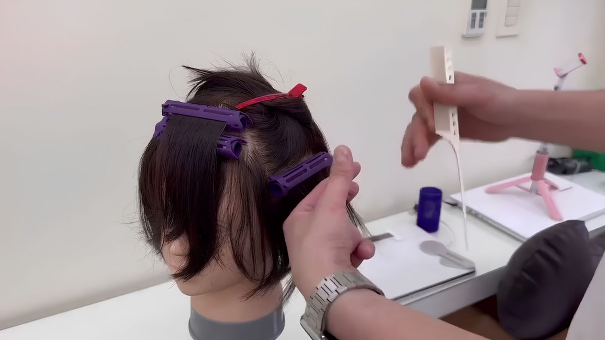 đường chia cắt tóc nữ cơ bản