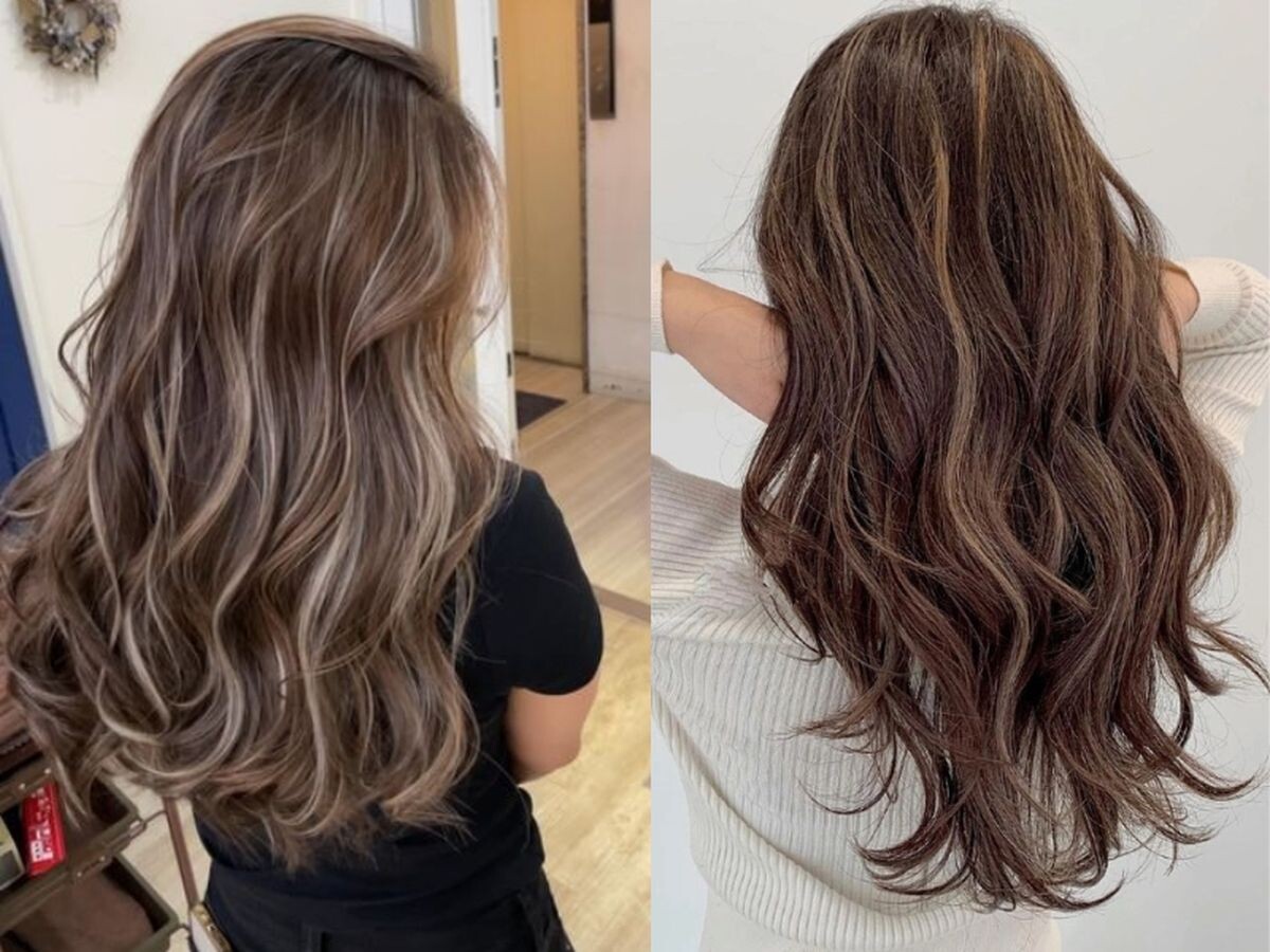Màu tóc nâu socola highlight cho nàng cá tính