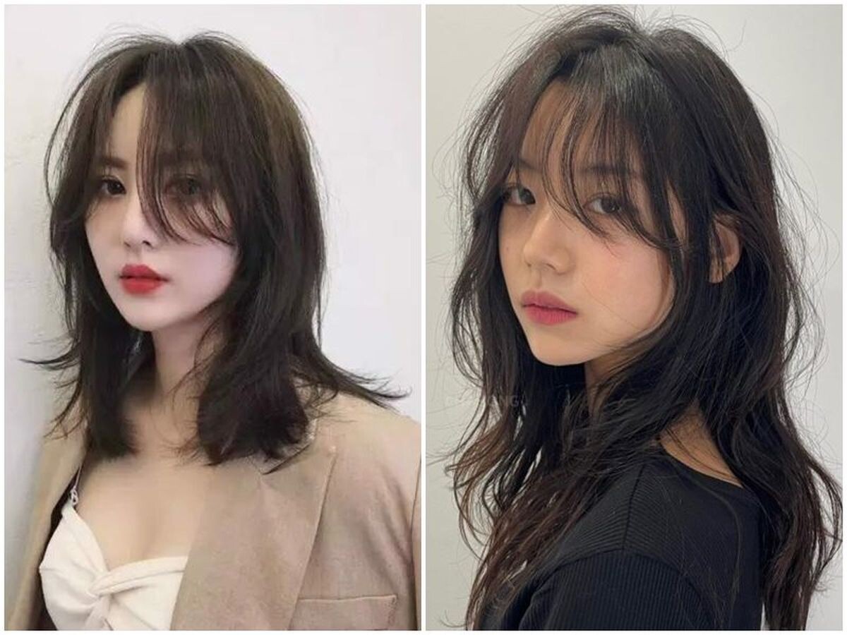 Tóc 2 mái nữ tỉa layet