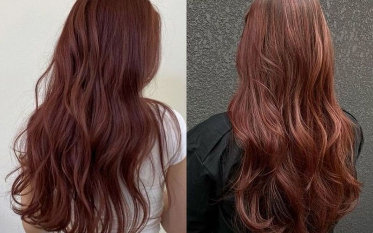 Tóc màu nâu hạt dẻ ánh đỏ