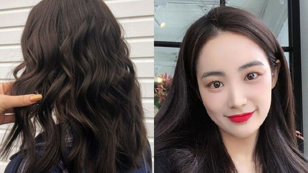 Màu tóc nâu socola trầm