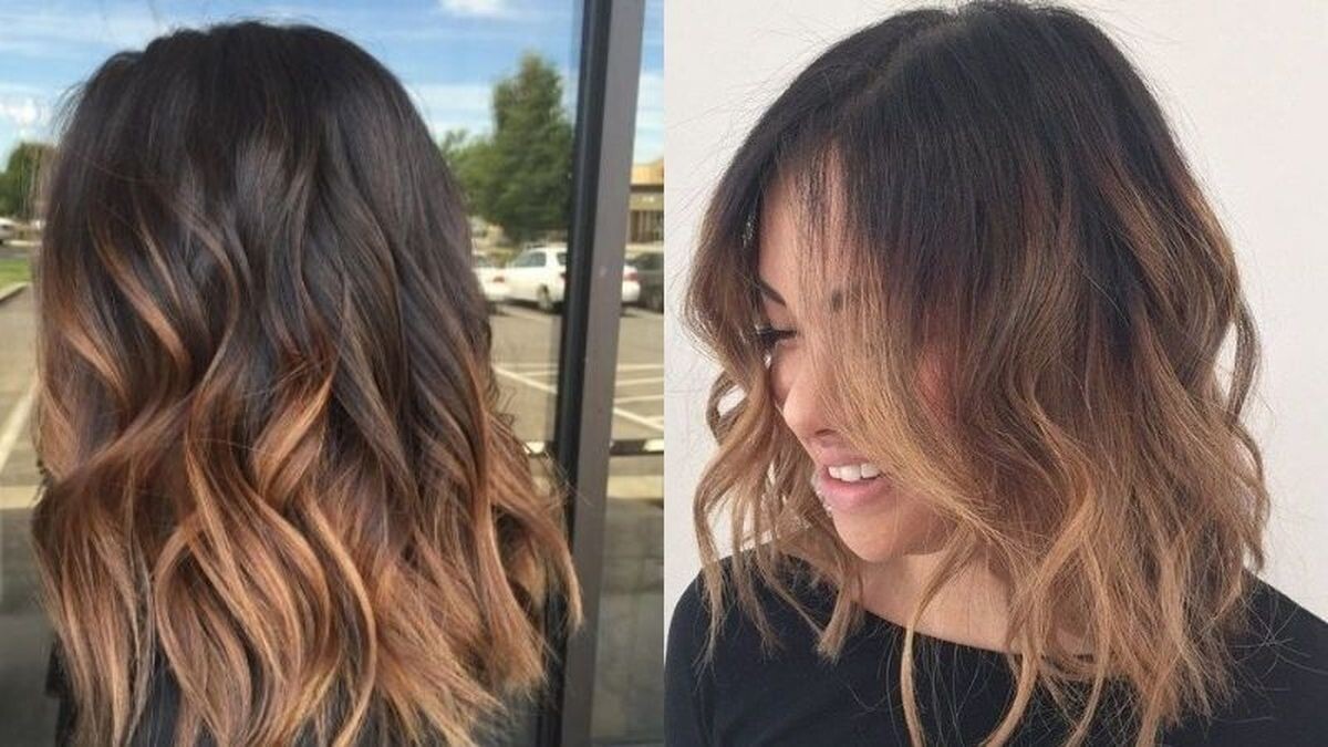 Màu tóc nâu socola ombre