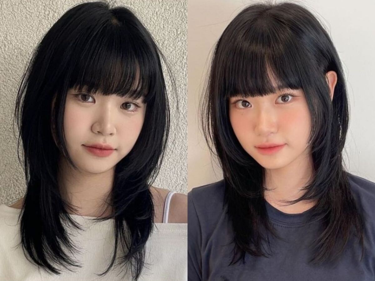 Tóc layer mái bằng