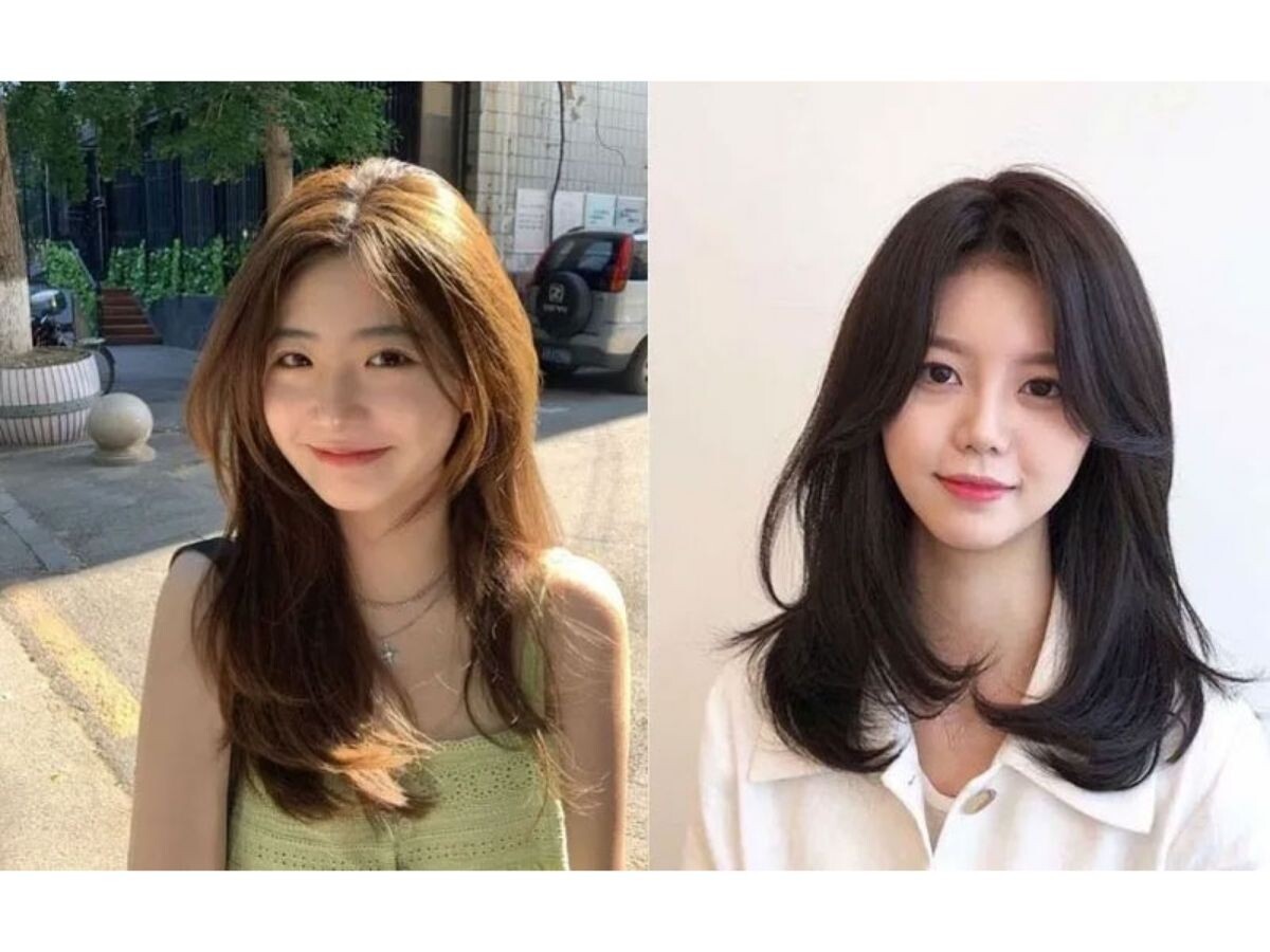 Tóc layer thẳng mái bay