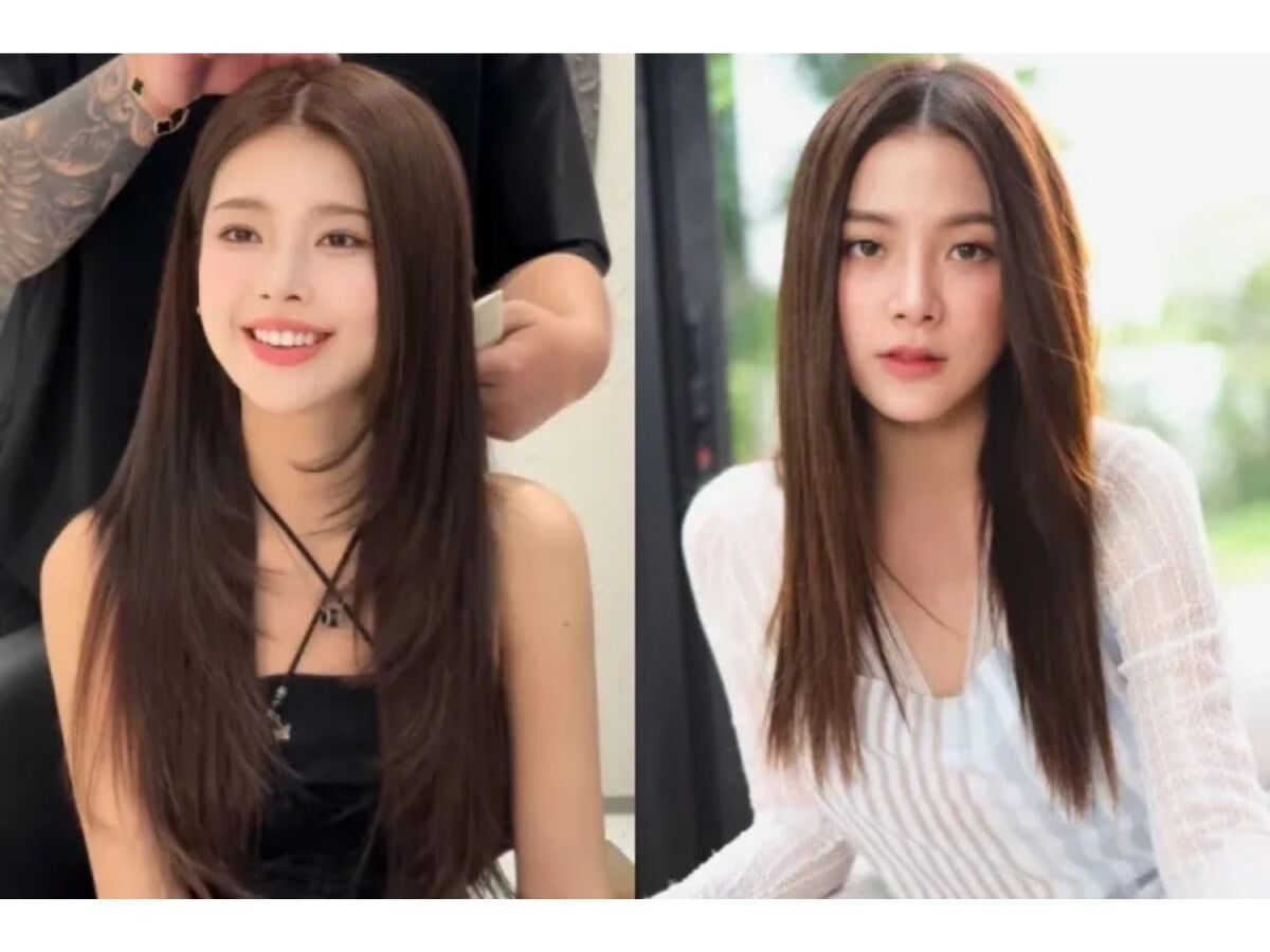 Tóc layer thẳng ngang lưng