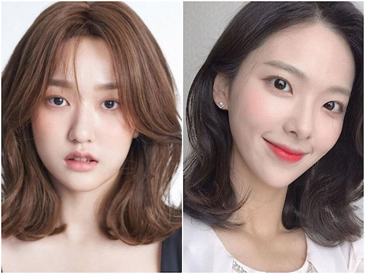 tóc uốn nữ ngang vai